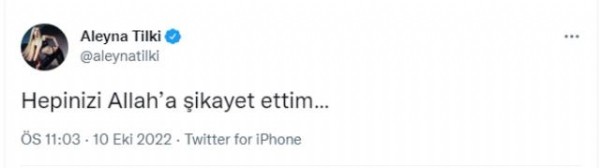 Aleyna Tilki'den şaşırtan paylaşım